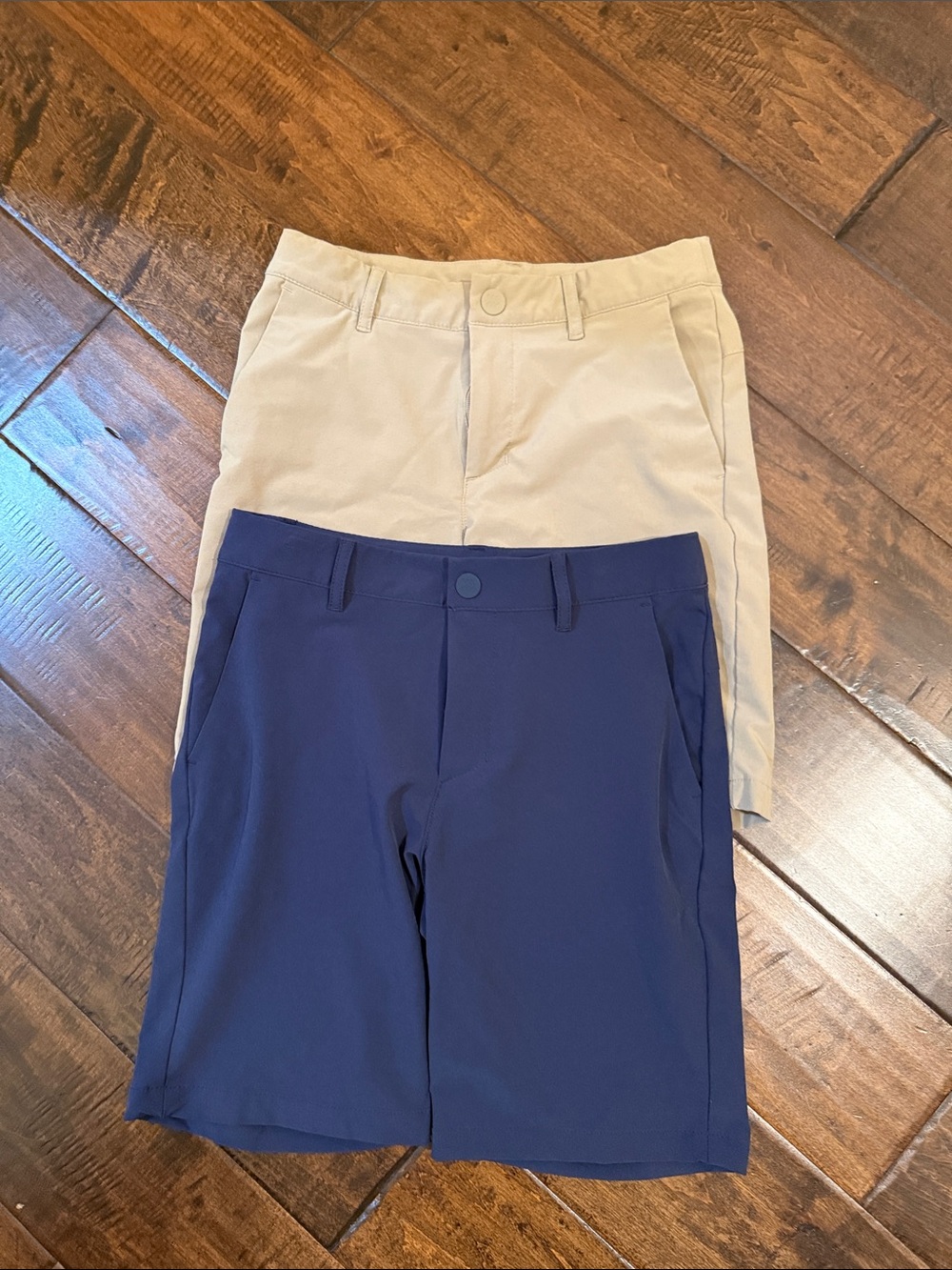 all in motion Navy and Khaki Kids Active Shorts Set